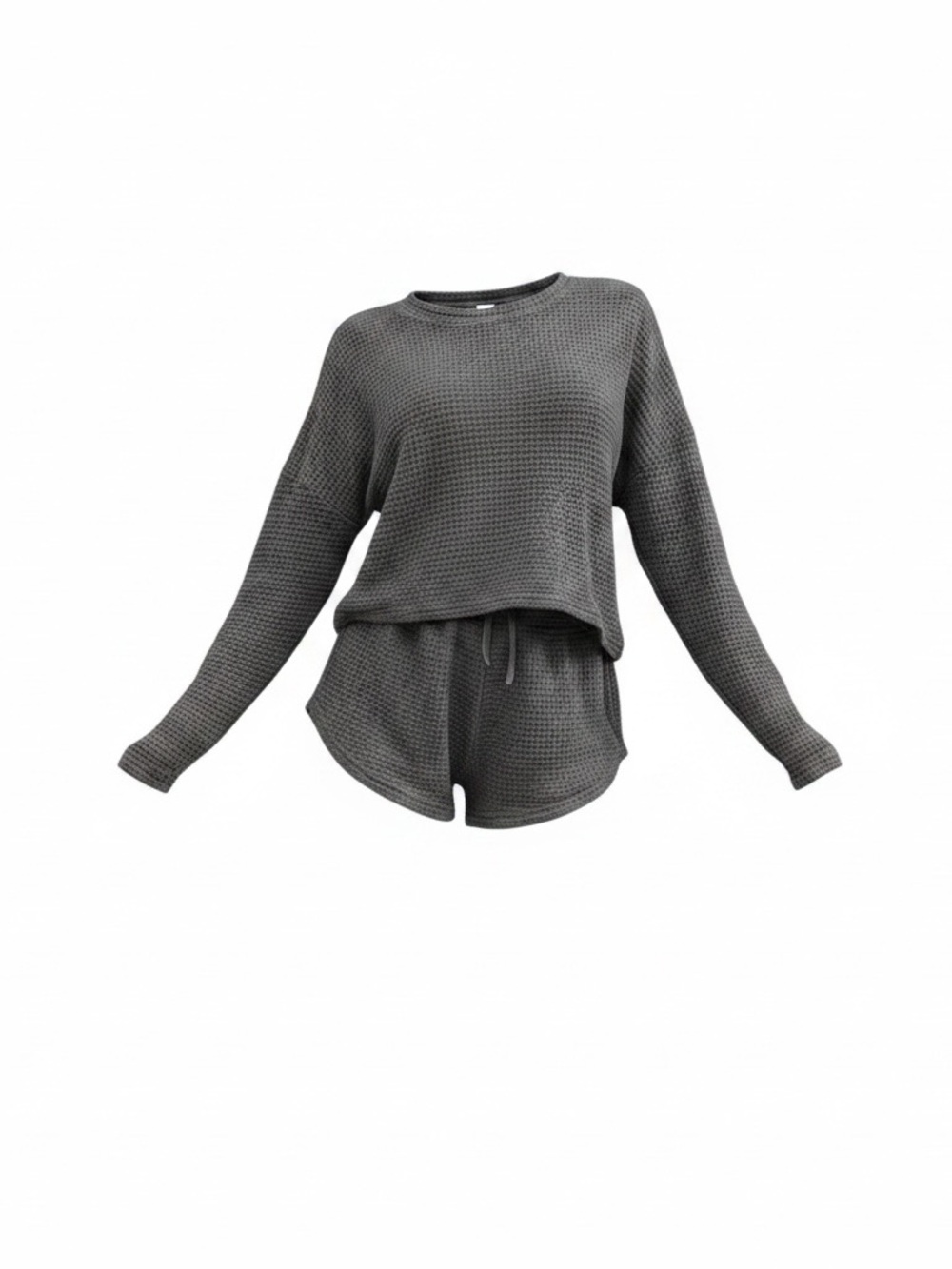 Waffle Knit Lounge Set— Various Colors Available - Picture 2 of 10